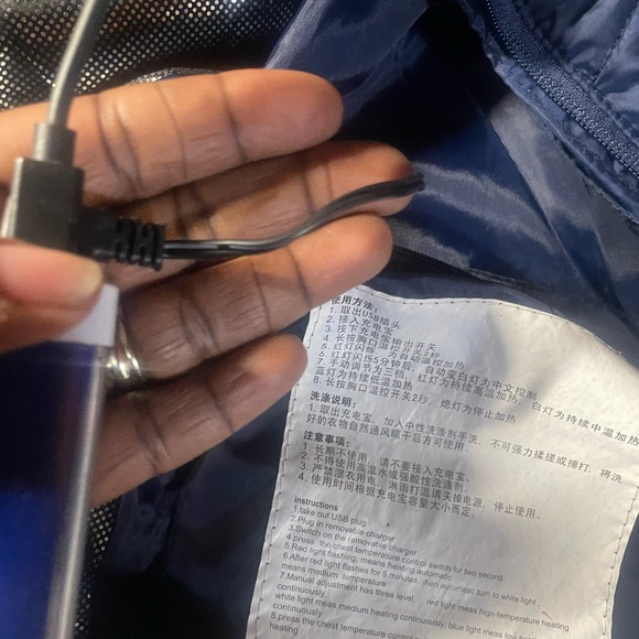 Rechargeable Unisex Vest 3 Heat Levels USB Charging Electric Size XL - Picture 14 of 15